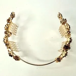Free People | Accessories | Free People Gold Floral Crown 